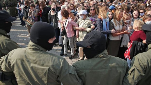 протесты в минске