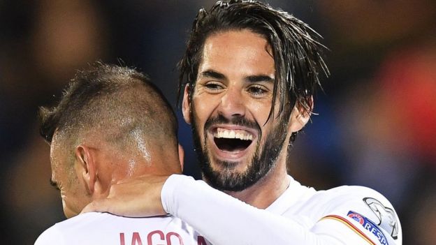 Iago Aspas and Isco