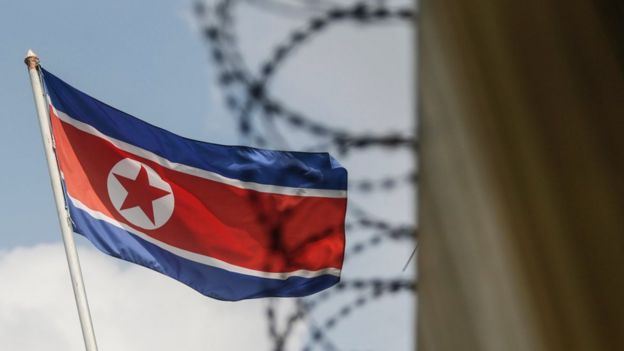 Bandera de Corea del Norte