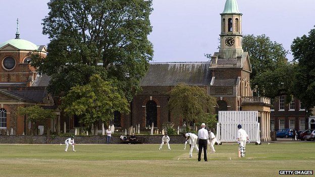 A cricket game