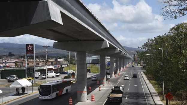 Obra del metro en Panamá.