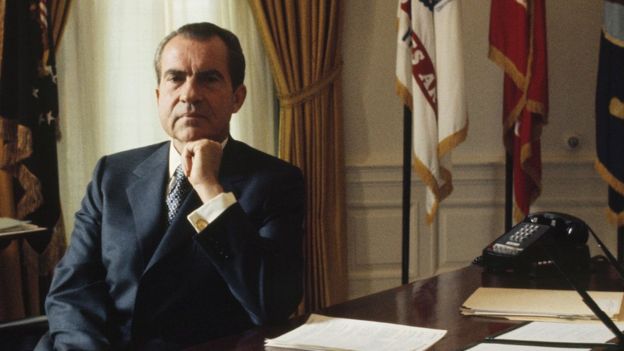 Richard Nixon dans le bureau ovale