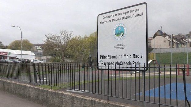 The playground was first named after Raymond McCreesh in 2001