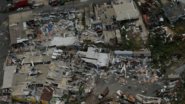 Destrozos en Puerto Rico