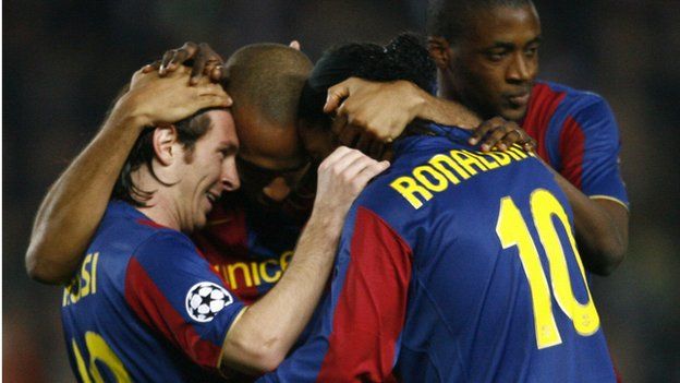 Messi, Thierry Henry, Ronaldinho and Yaya Toure