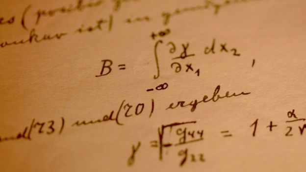 Fórmulas matemáticas de Albert Einstein