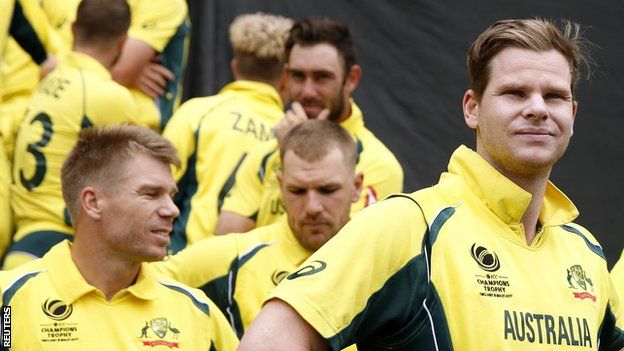 Australia captain Steve Smith (right) and team-mates