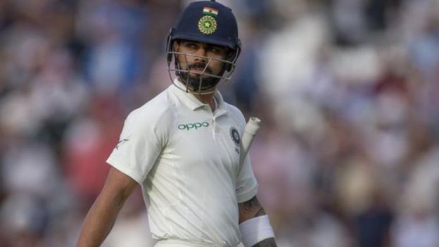 Kohli during a test cricket match