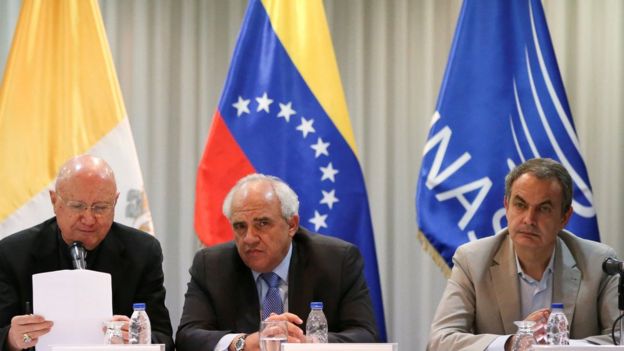 Los mediadores del diálogo entre gobierno y oposición en Venezuela