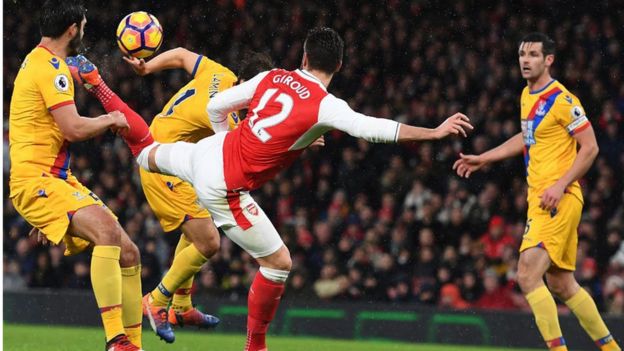 Bao la Giroud dhidi ya Crystal Palace