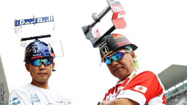 Fans at the Japanese Grand Prix