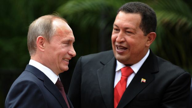 Hugo Chávez y Vladimir Putin
