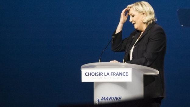 France election: Le Pen accused of plagiarising Fillon