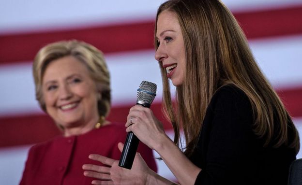 Chelsea speaks at a family town hall in a crucial swing district of Pennsylvania
