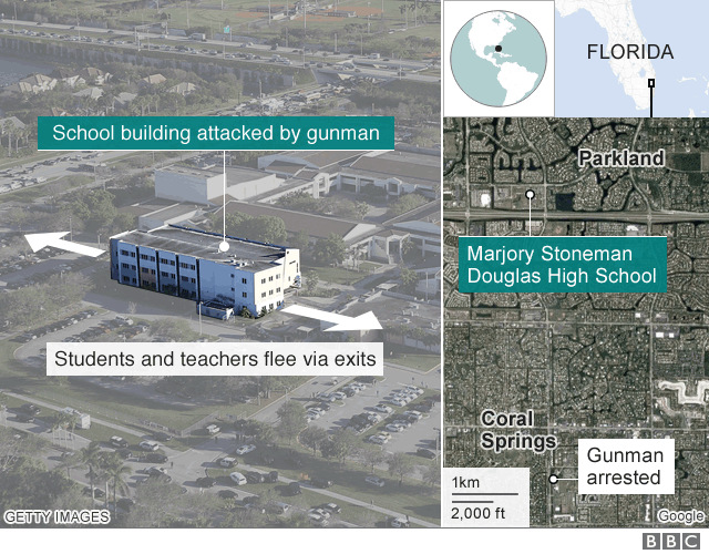 Florida Shooting: At Least 17 Dead In High School Attack - BBC News