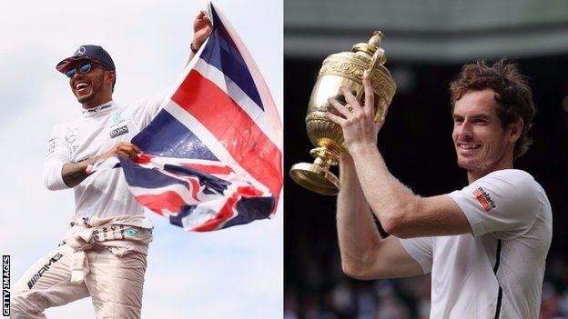 Lewis Hamilton and Andy Murray