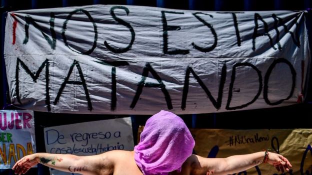 Miles protestaron en México por el feminicidio de Mara Castilla.