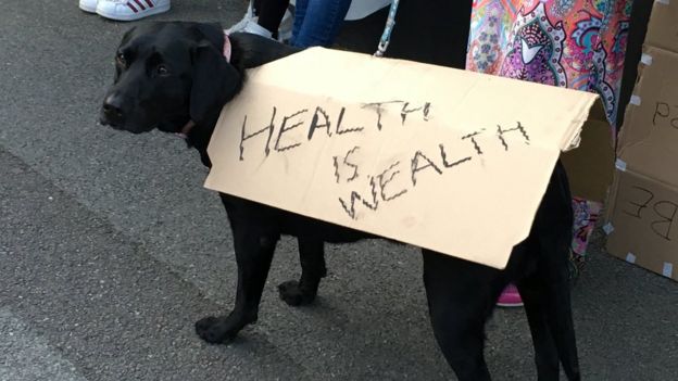 Health Cuts Protesters