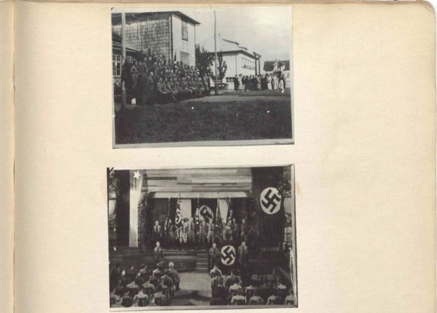 Fotografías incluidas en los archivos desclasificados por la Policía de Investigaciones sobre una red de espionaje de la Alemania nazi en Chile.