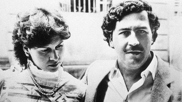 Pablo Escobar y su esposa MarÃ­a Victoria Enao