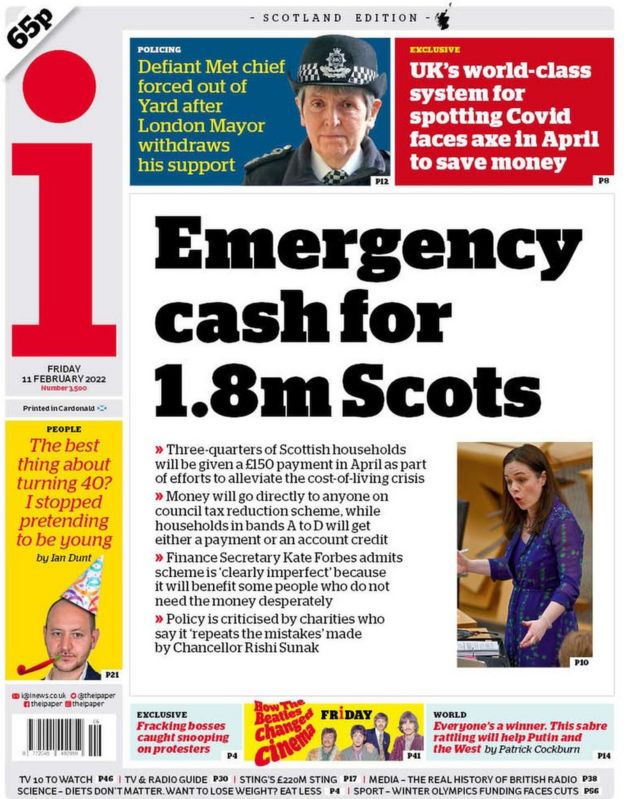 scotland-s-papers-council-tax-boost-for-cost-of-living-crisis-and-met