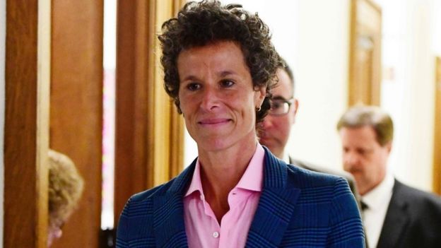 Andrea Constand pictured at court