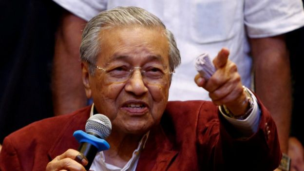 Rueda de prensa de Mahathir