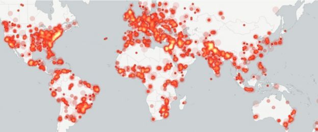 Mapa de protestas