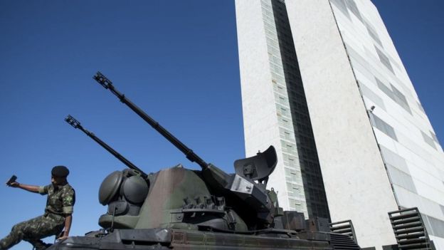 Tanque em Brasília