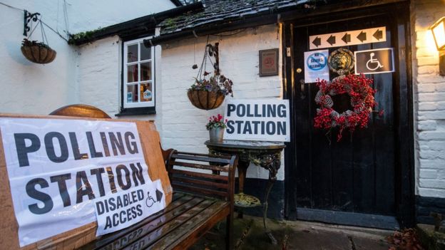 Polling station in Hampshire