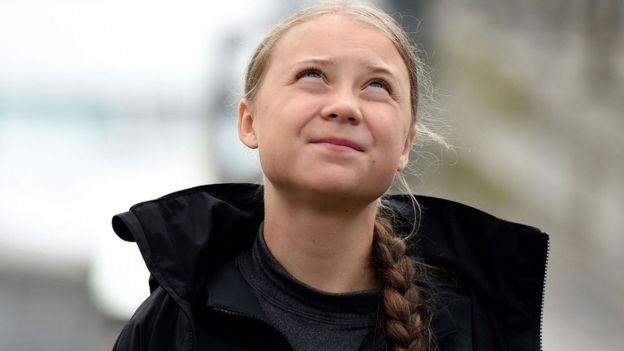 Greta Thunberg.