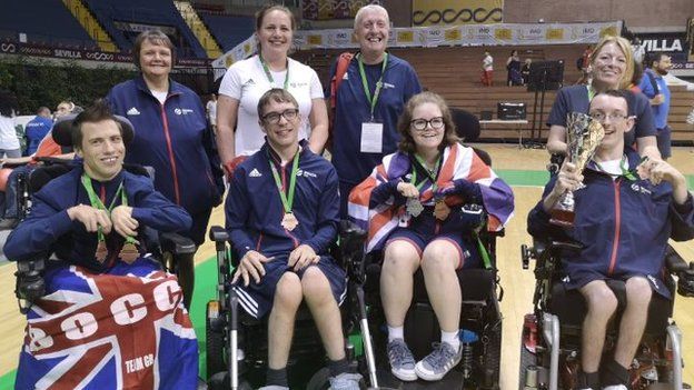 Claire Taggart NI athlete wins boccia medals in Seville BBC Sport