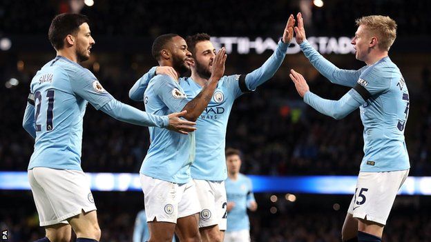Manchester City became the first top-flight team since Tottenham in 1965 to score more than once in 15 consecutive home league matches