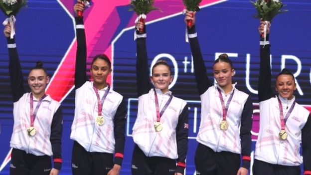 European Gymnastics Championships 2023 GB Women Win First Ever Team    129348586 Atv083793485 