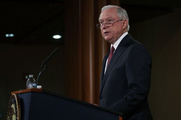 US Attorney General Jeff Sessions in Washington, 5 September