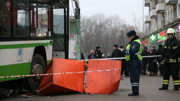 автобус на месте ДТП