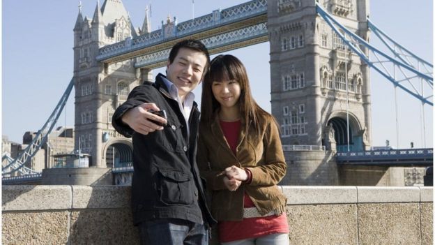 turistas em Londres