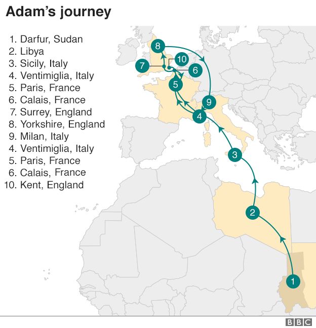 Adam's journey