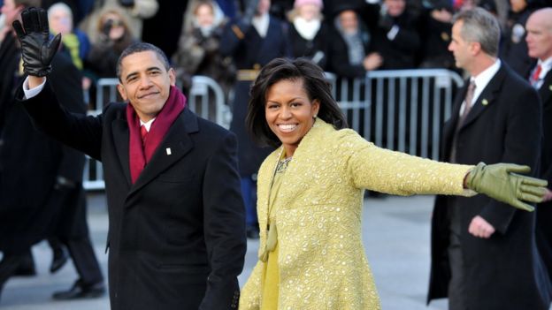 Barack y Michelle Obama, el día de la asunción de la presidencia de EE.UU. en 2009.