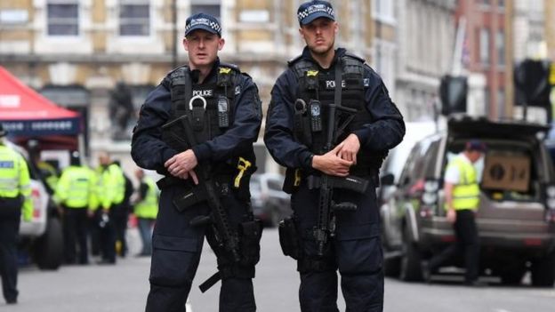 Policías en Londres