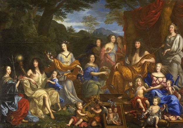 Louis XIV y la familia real