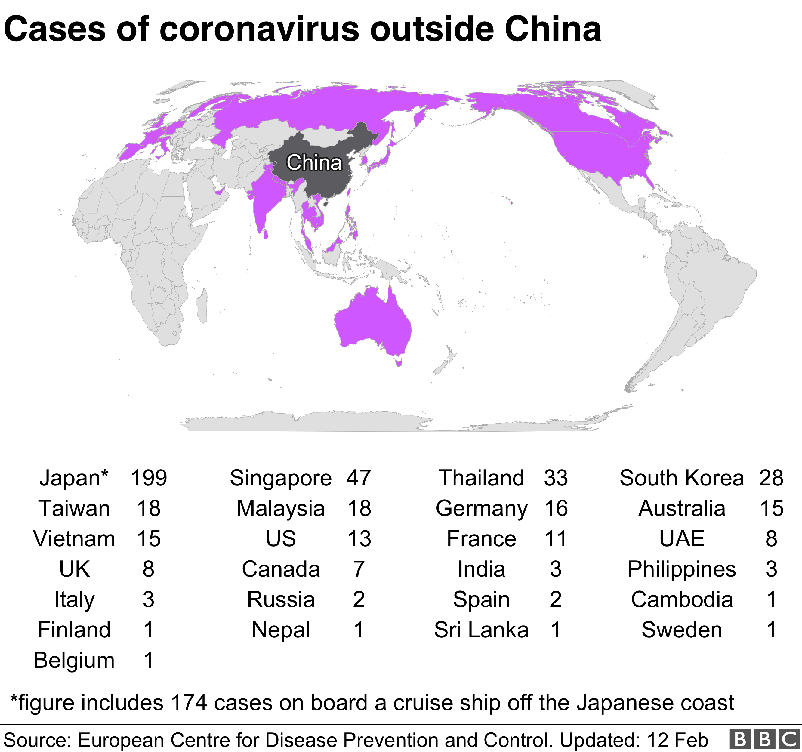 coronavirus map