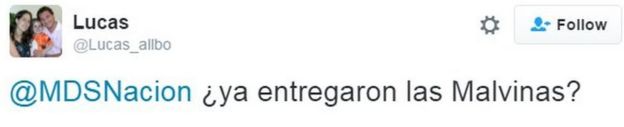 Tweet from user Lucas_allbo reads: