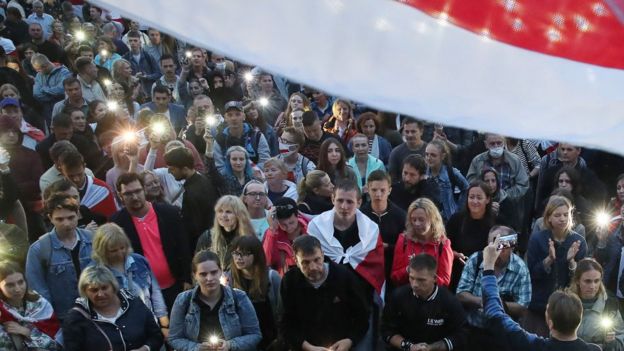 Protesta en Minsk