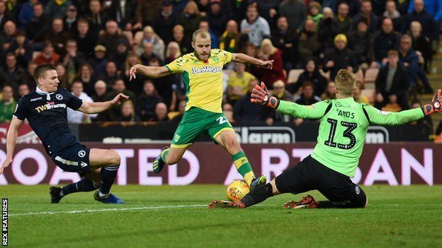 Norwich City 4-3 Millwall: Teemu Pukki scores injury-time winner - BBC Sport
