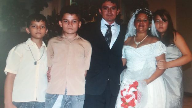Manuel, a mulher e os três filhos