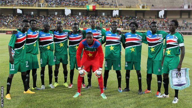 The men's football team of South Sudan
