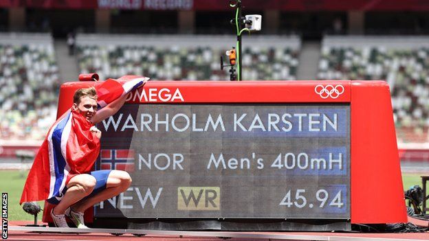 Tokyo Olympics: Karsten Warholm sets stunning 400m hurdles world record ...