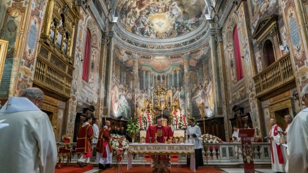 Misa durante la Congregación General de los Jesuitas