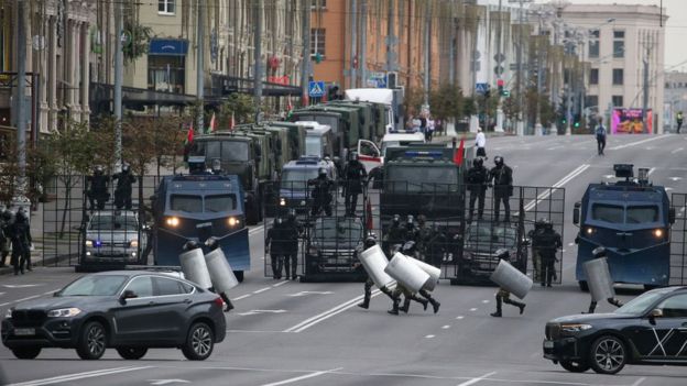 Протесты в Минске